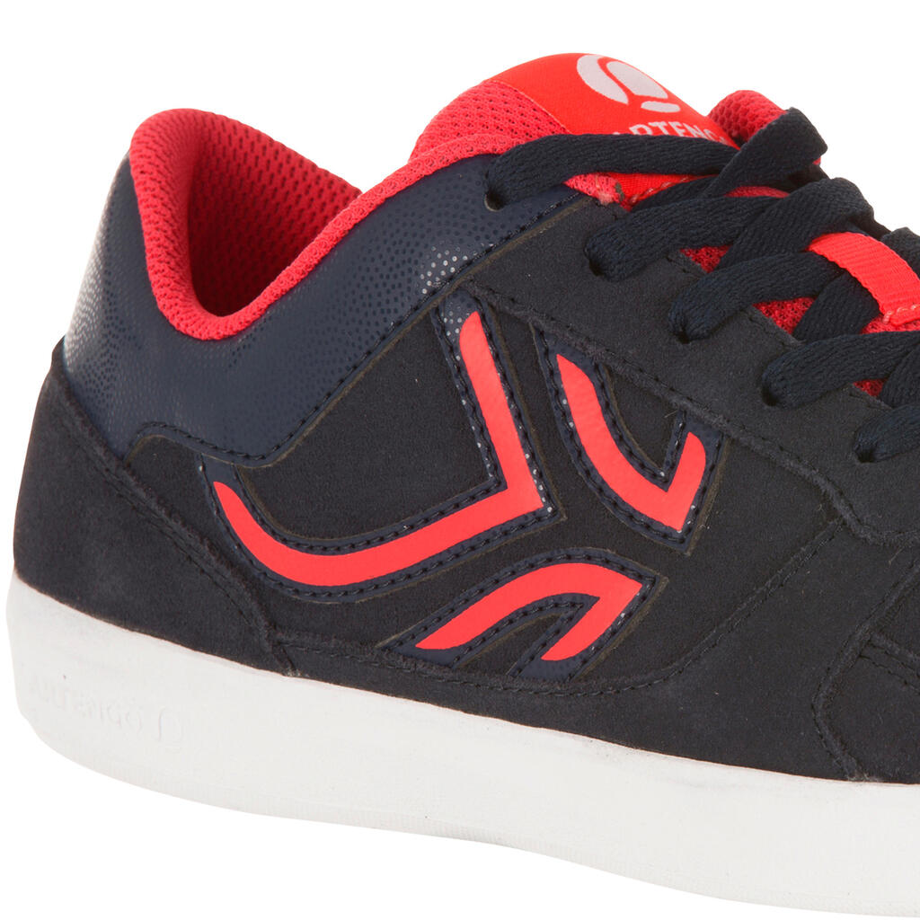 Tennisschuhe TS730 Multicourt Damen Leder marineblau