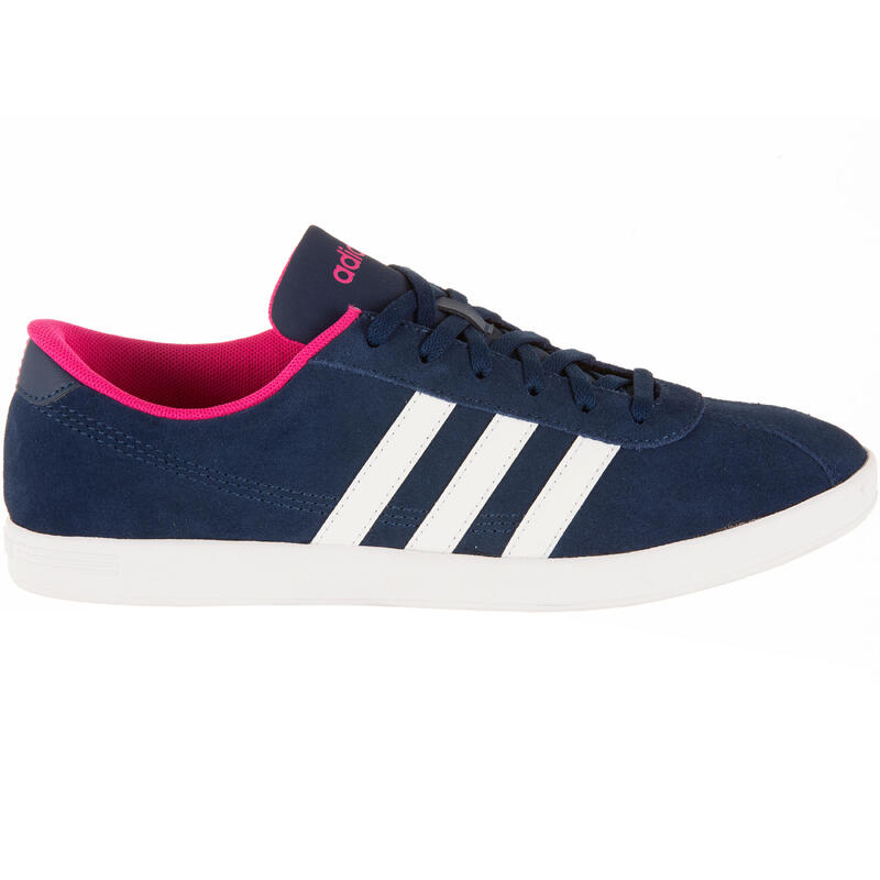 Dámská tenisová obuv Adidas VLCourt modro-růžová