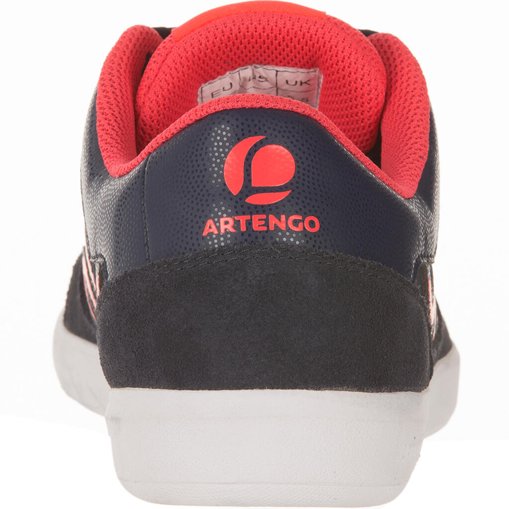 Tennisschuhe TS730 Multicourt Damen Leder marineblau