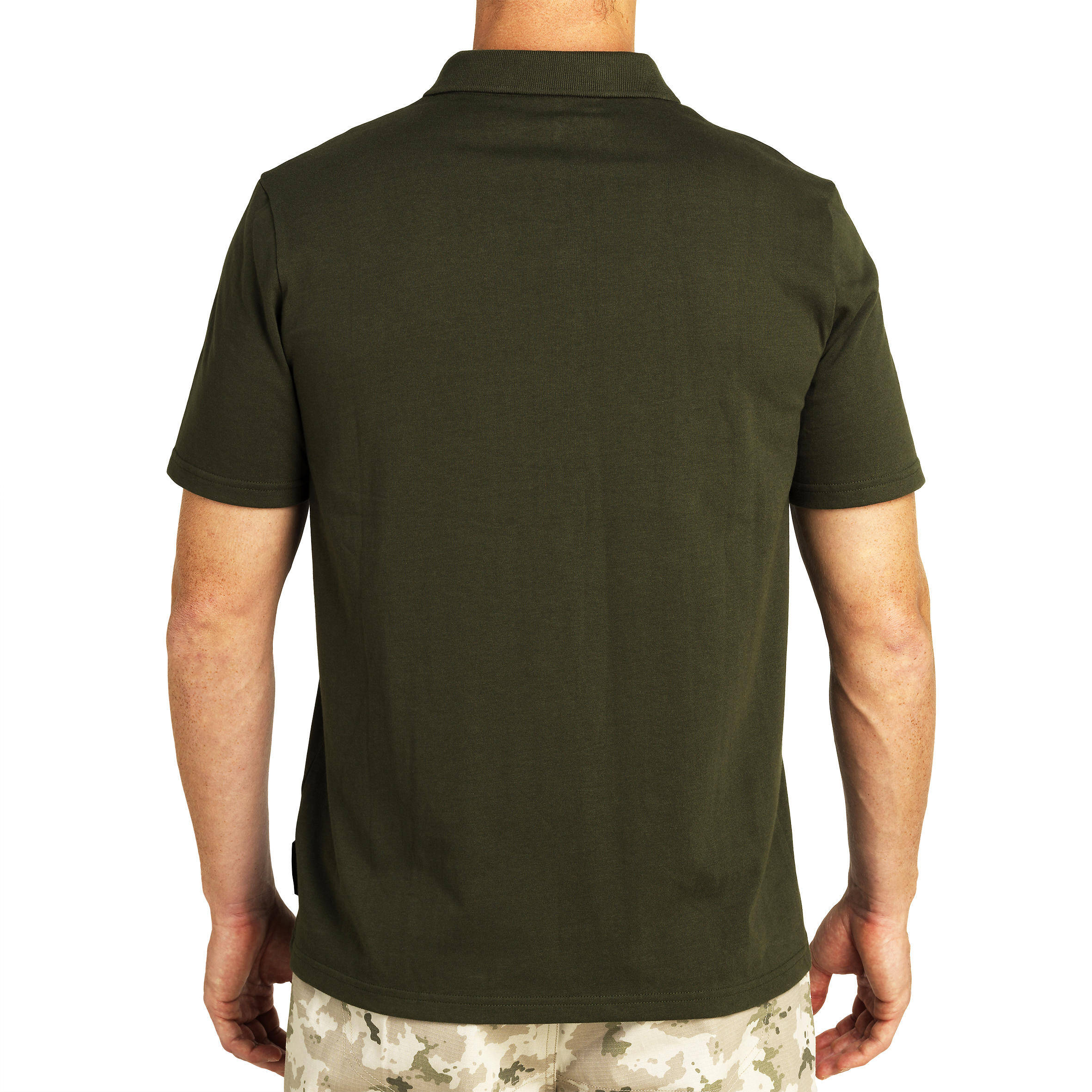 Men's Half Sleeve Polo T-Shirt 100 Green -  5