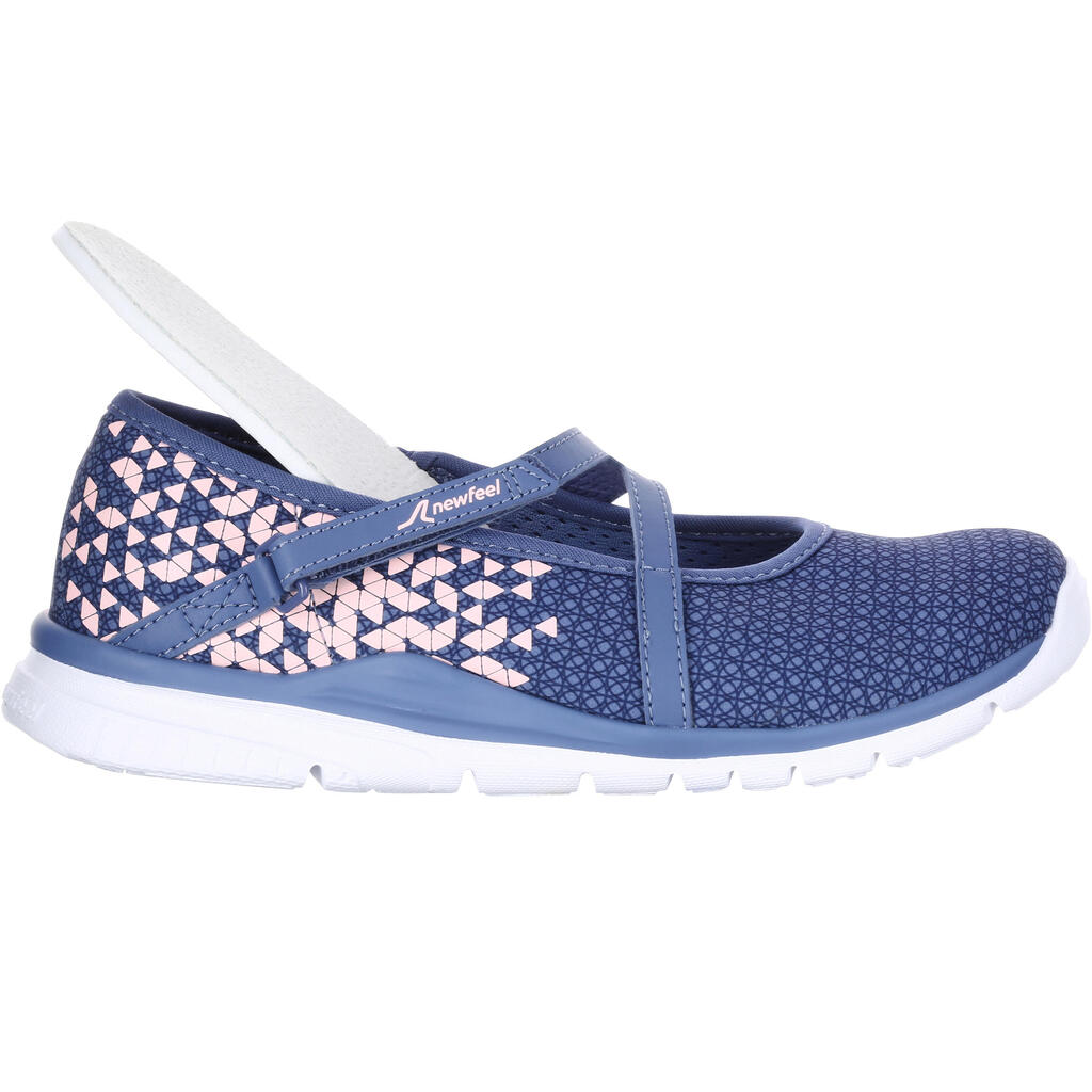 Chaussures marche enfant ballerine marine / rose