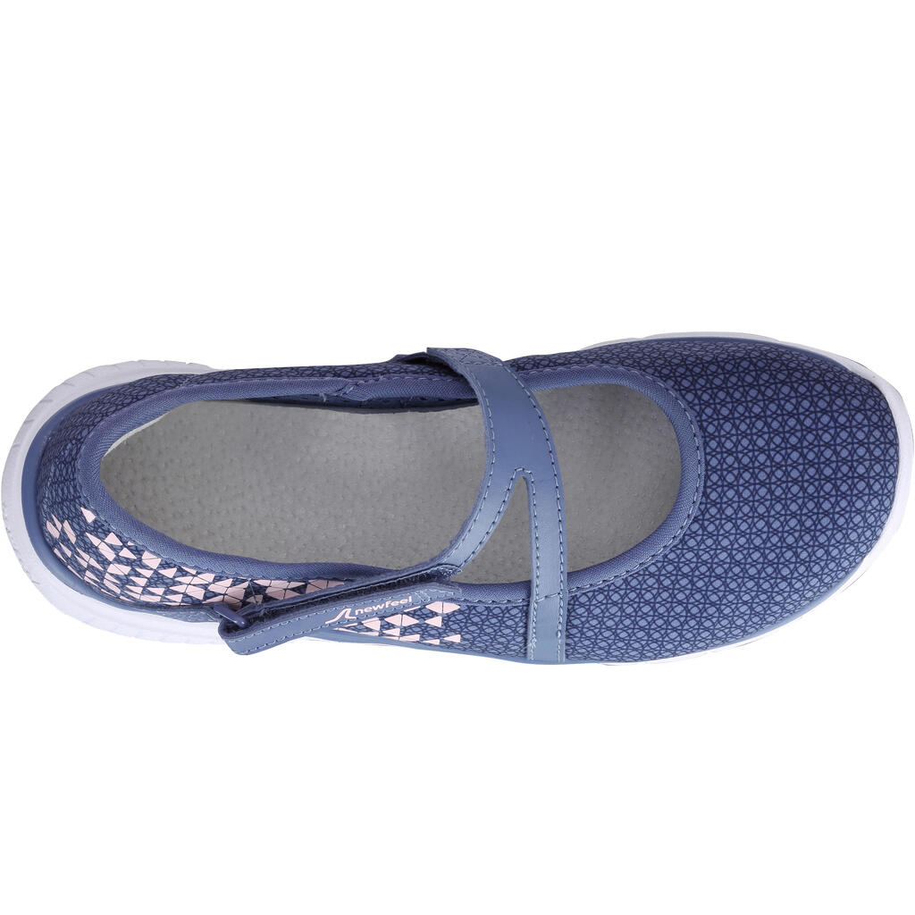 Chaussures marche enfant ballerine marine / rose