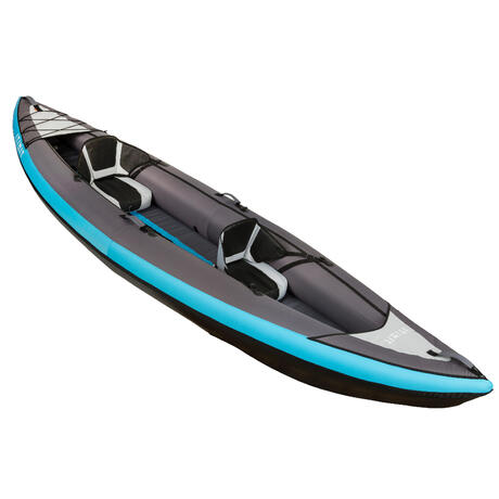 canoe kayak gonflable de randonnee 2/3 places bleu itiwit