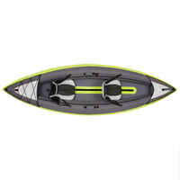 INFLATABLE TOURING KAYAK 1/2 PLACES GREEN