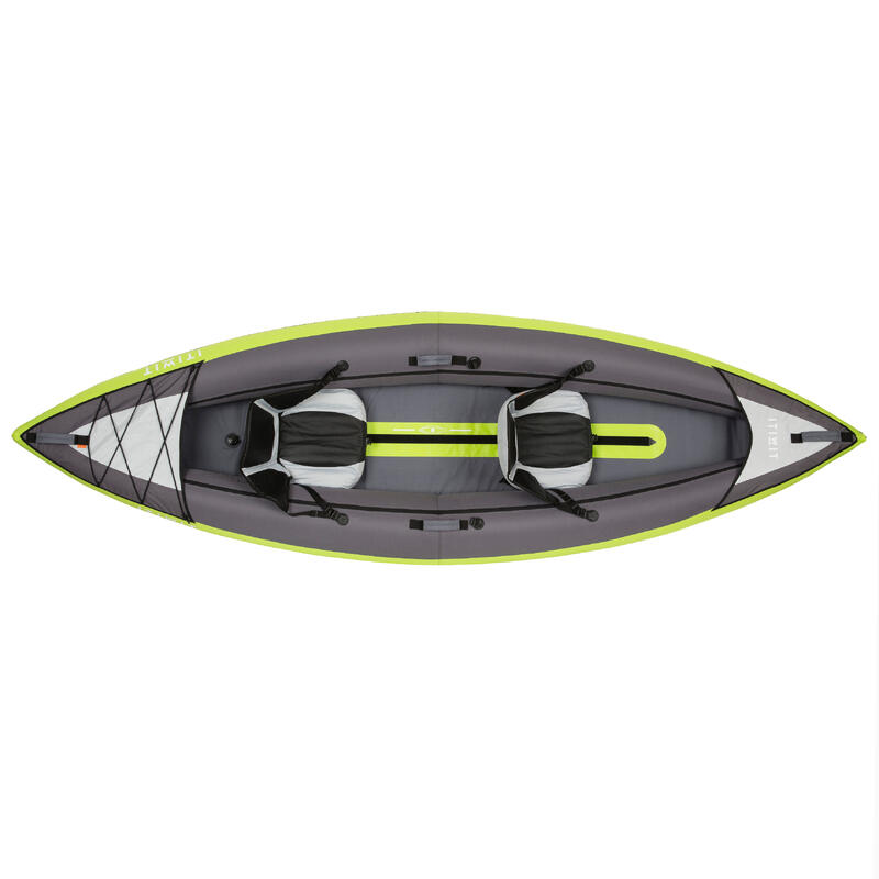 Kayak biposto gonfiabile verde