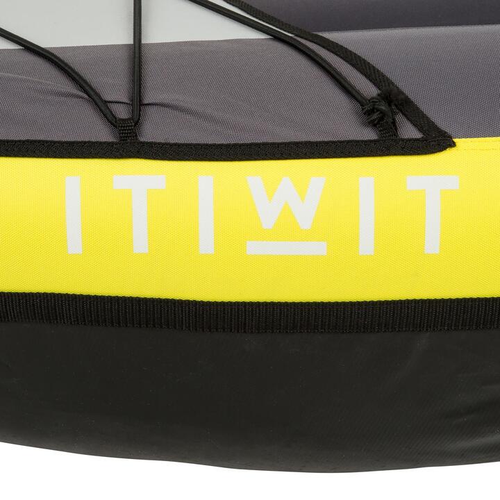 INFLATABLE TOURING KAYAK 1 PLACE YELLOW ITIWIT Decathlon