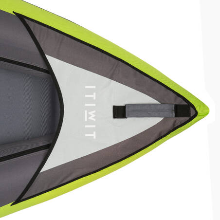 Kayak Tiup Touring Inflatable 1 Sampai 2 Orang Itiwit Decathlon - Hijau