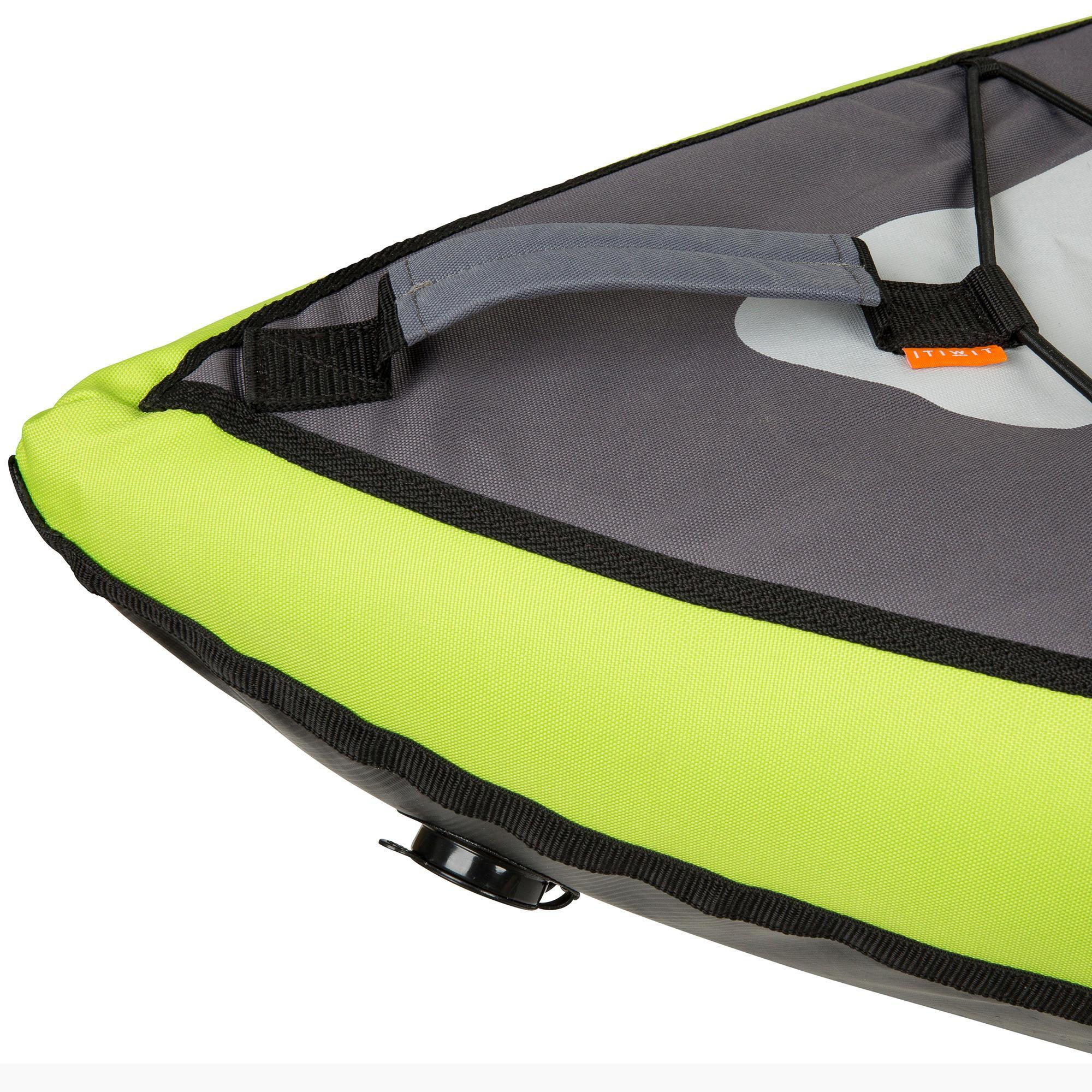 1/2 SEATER INFLATABLE TOURING CANOE KAYAK GREEN