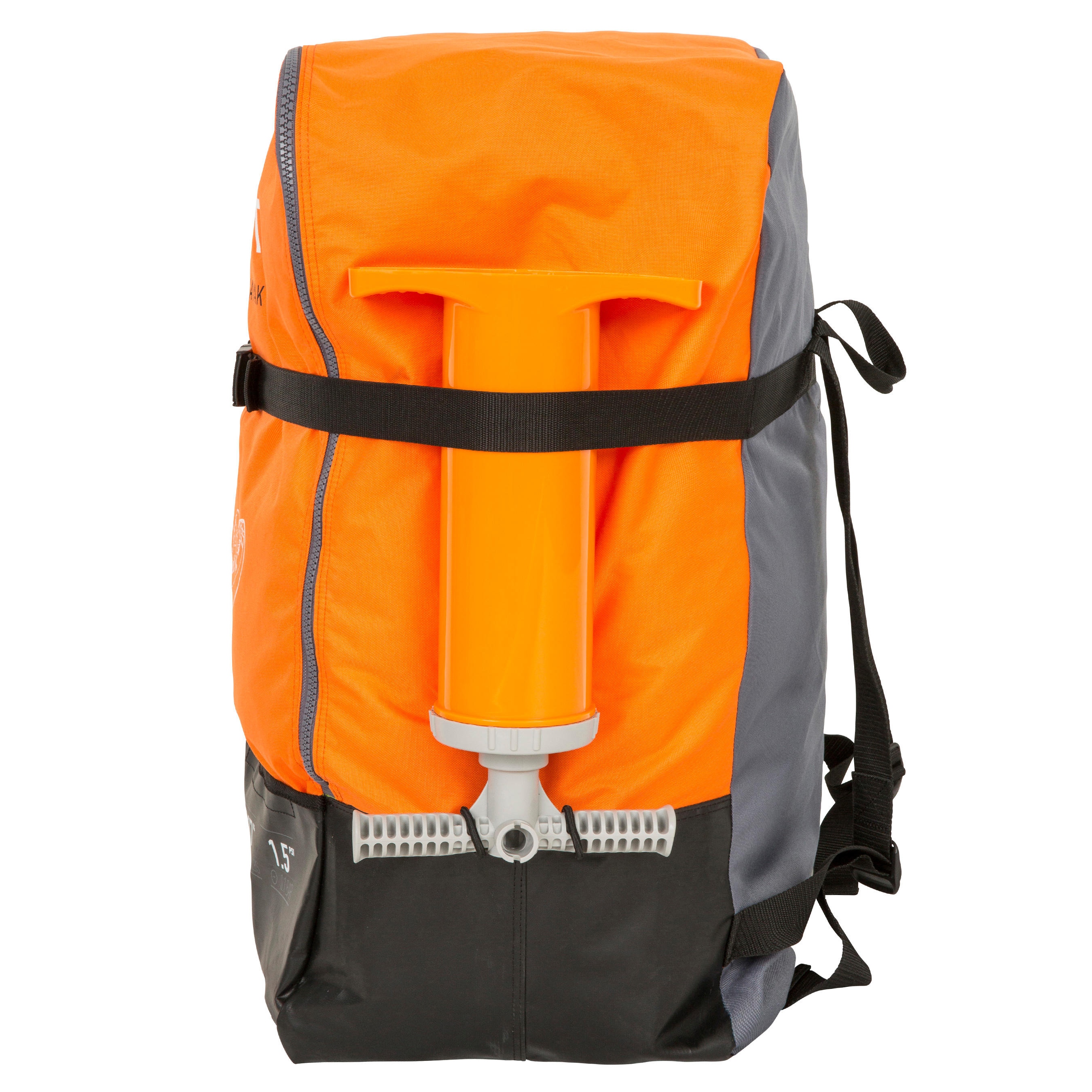 Kayak gonflable 3 personnes - KTI 100 orange/noir - ITIWIT