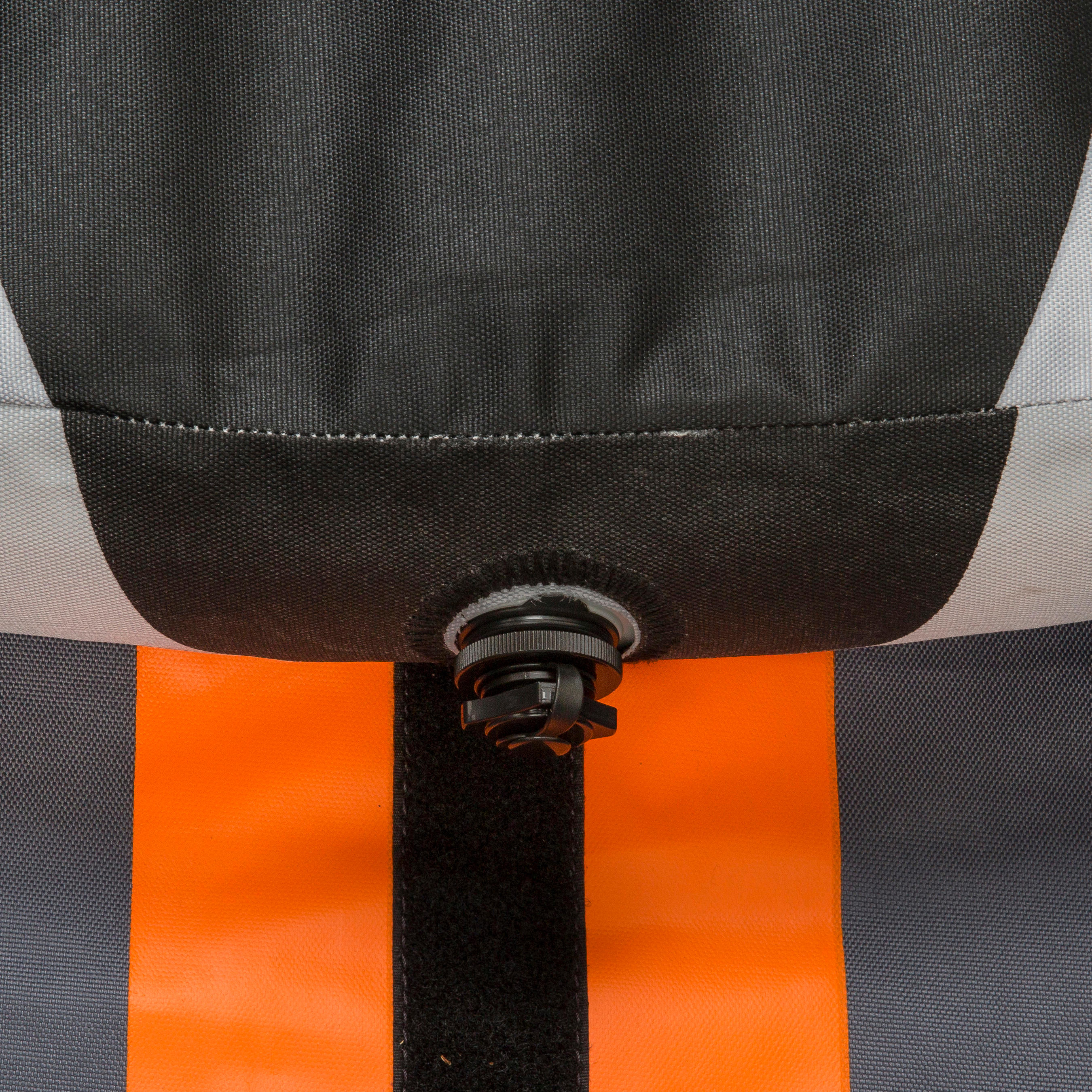 Kayak gonflable 3 personnes - KTI 100 orange/noir - ITIWIT