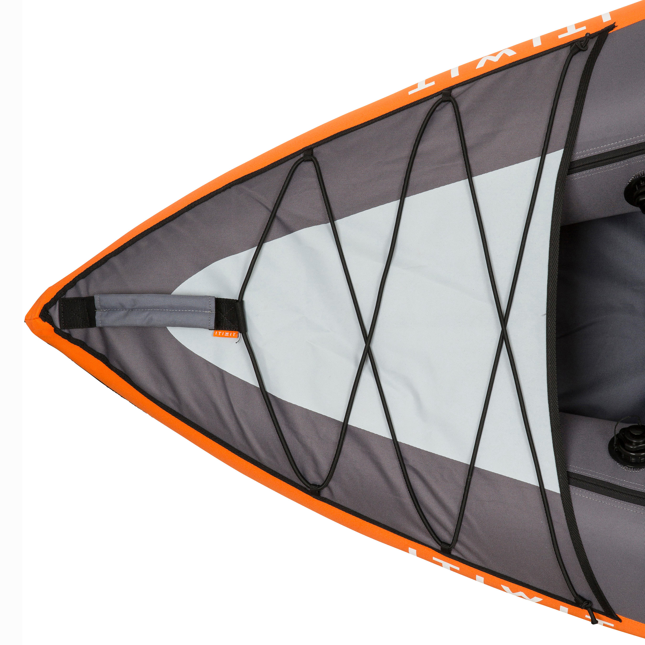 INFLATABLE TOURING KAYAK 2/3 PLACES ORANGE