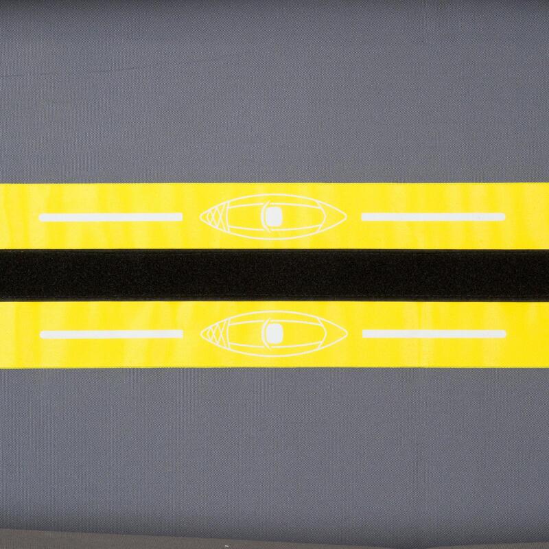 Kajak aufblasbar Touring 1-Sitzer gelb