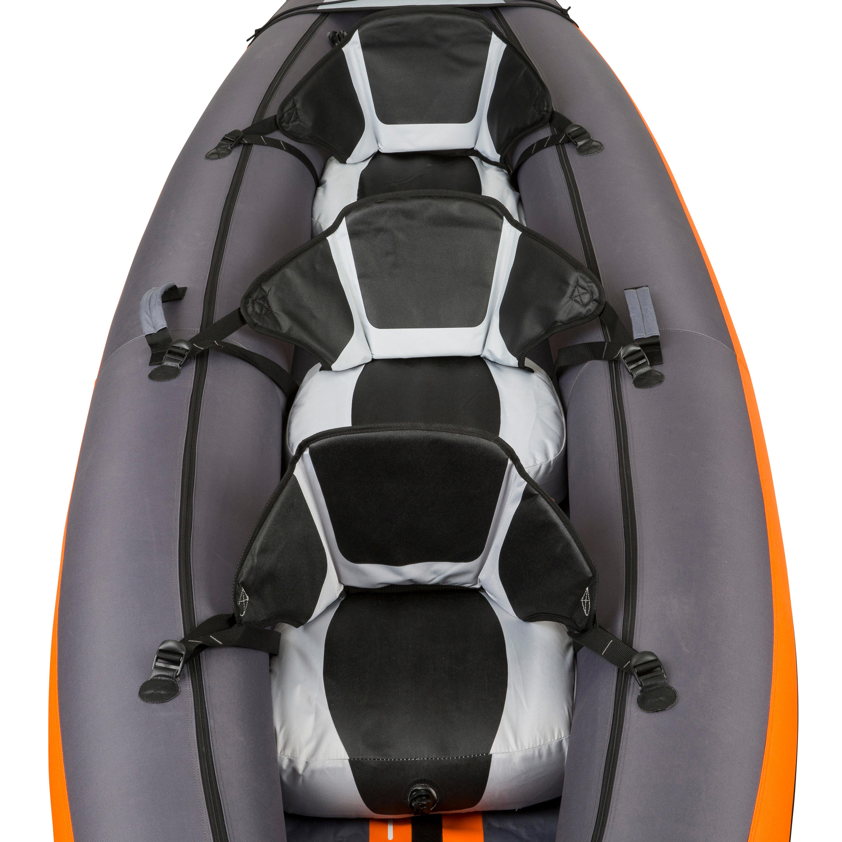 3-Seater Inflatable Kayak - KTI 100 Orange - ITIWIT