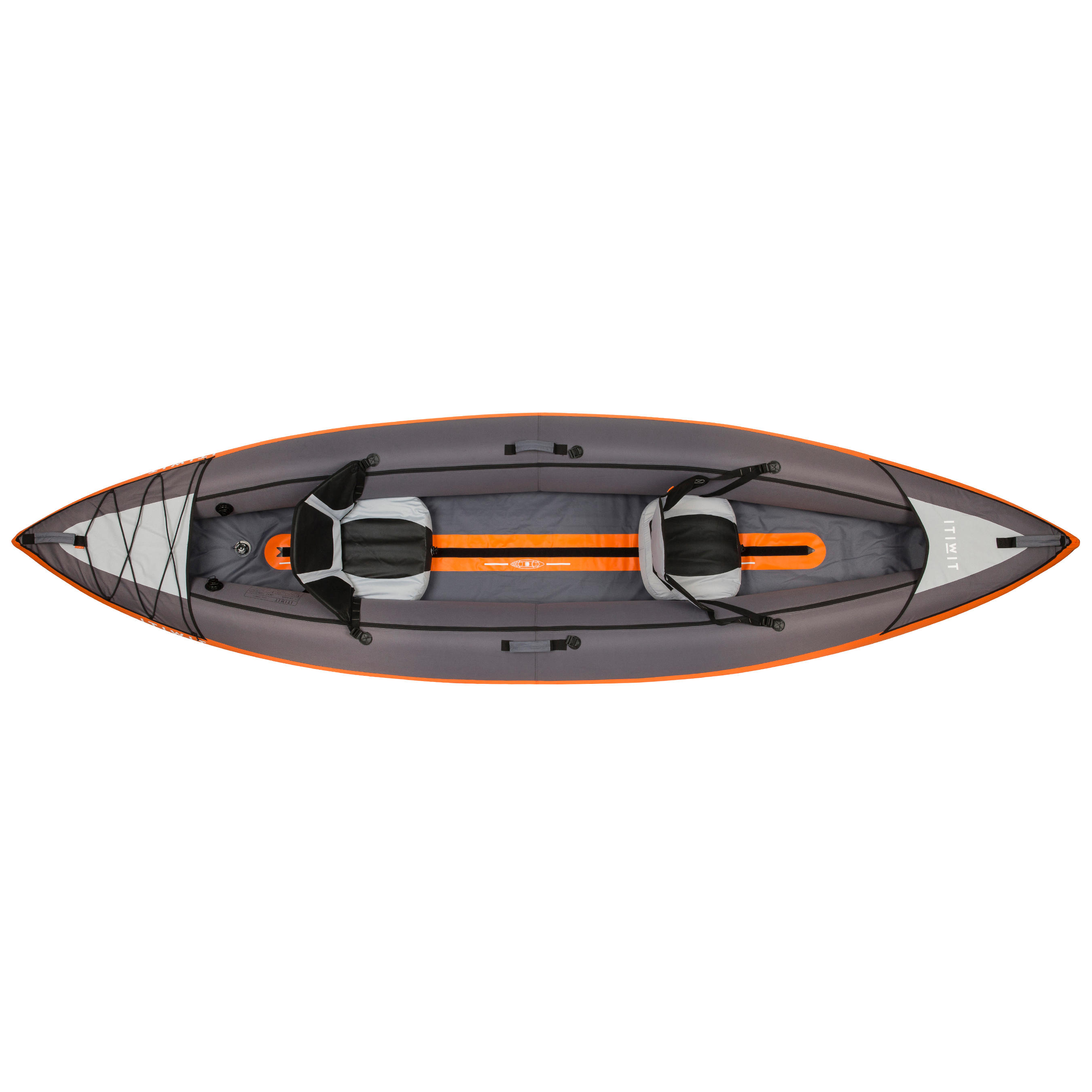 3-Seater Inflatable Kayak - KTI 100 Orange - ITIWIT