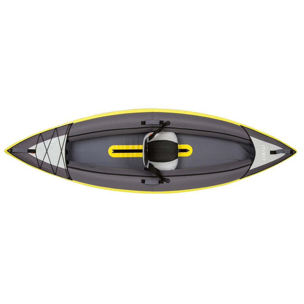 CANOA KAYAK INFLABLE TRAVESÍA AMARILLO 1 PERSONA