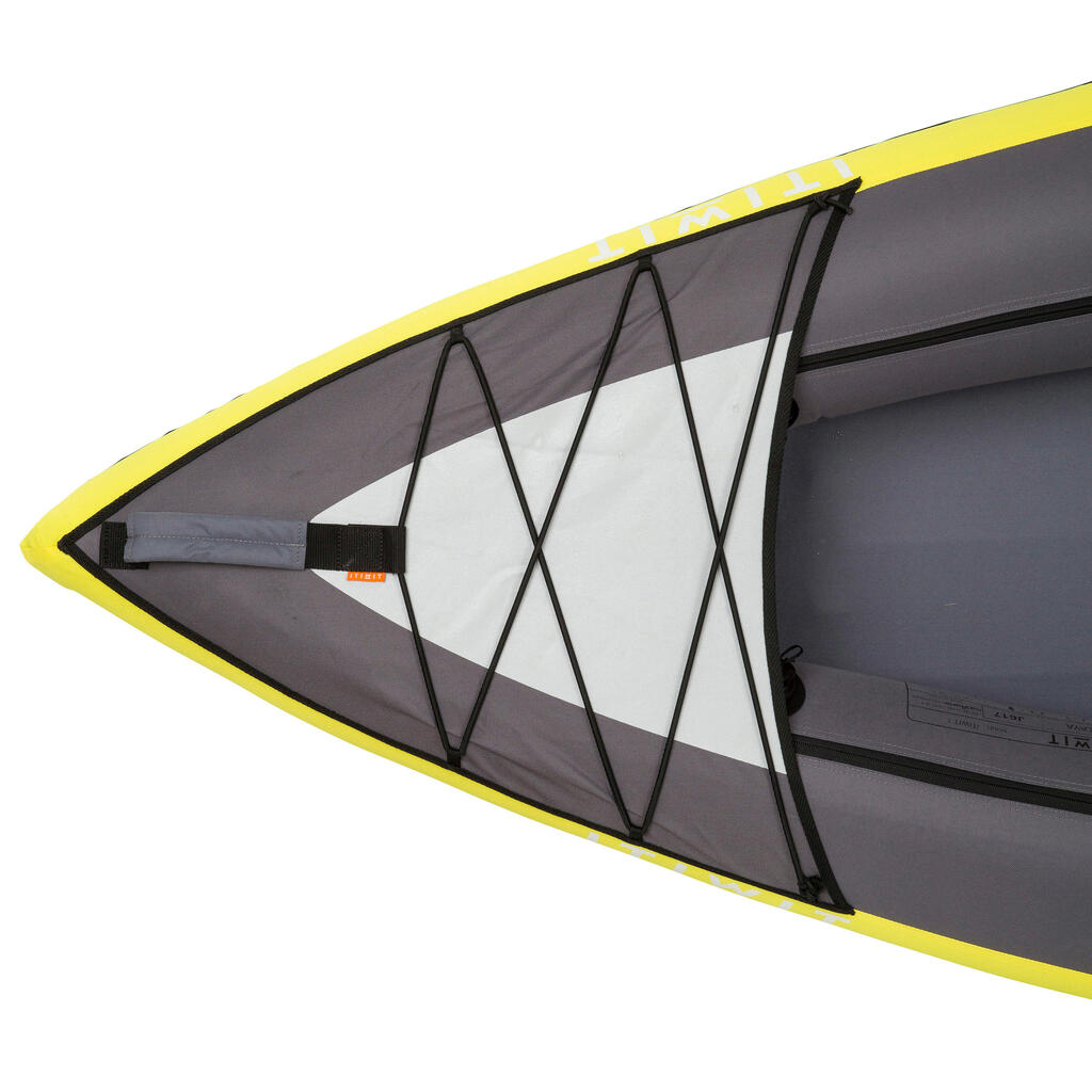 CANOA KAYAK INFLABLE TRAVESÍA AMARILLO 1 PERSONA