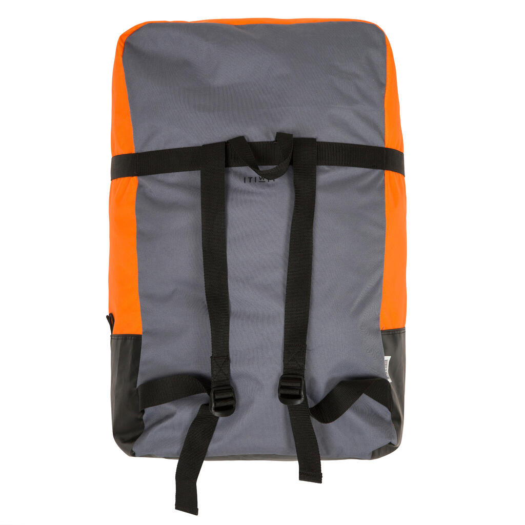 Kayak inflable de travesía 3 puestos Itiwit naranja