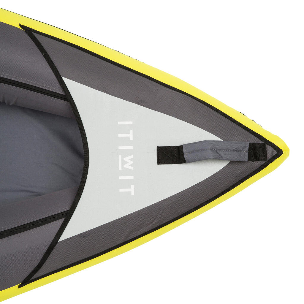 CANOA KAYAK INFLABLE TRAVESÍA AMARILLO 1 PERSONA