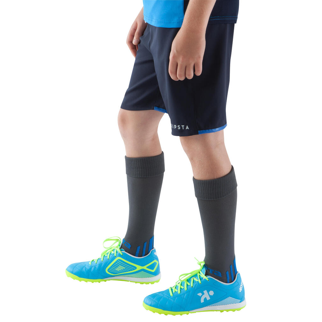 Short de football enfant F500 bleu marine