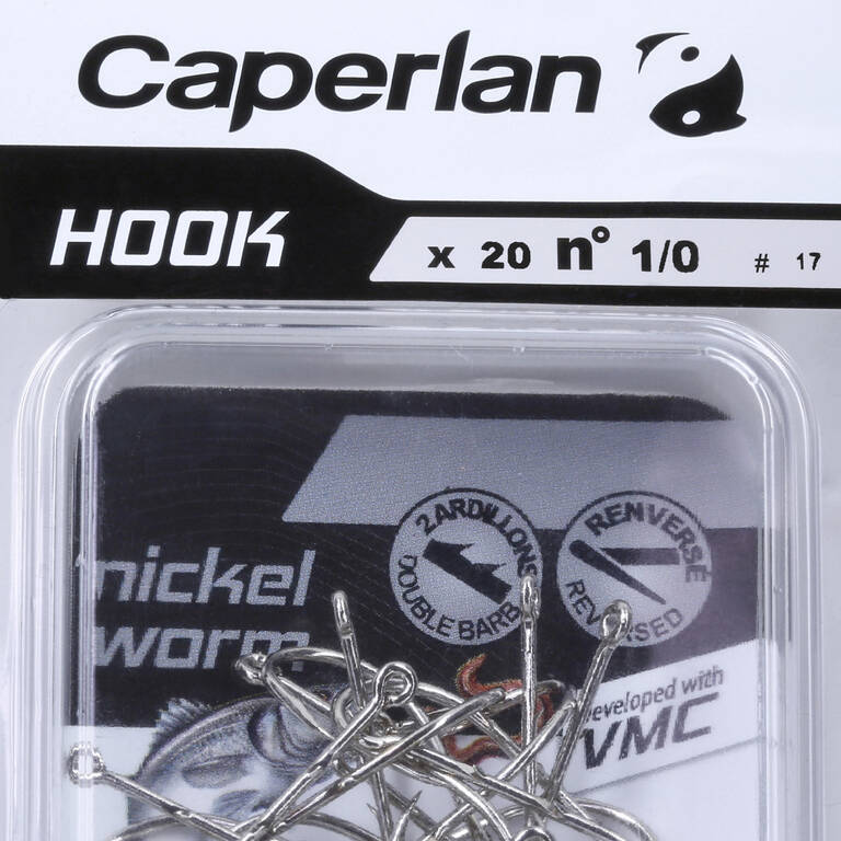 SINGLE FISHING HOOK NICKEL WORM EYE HOOK