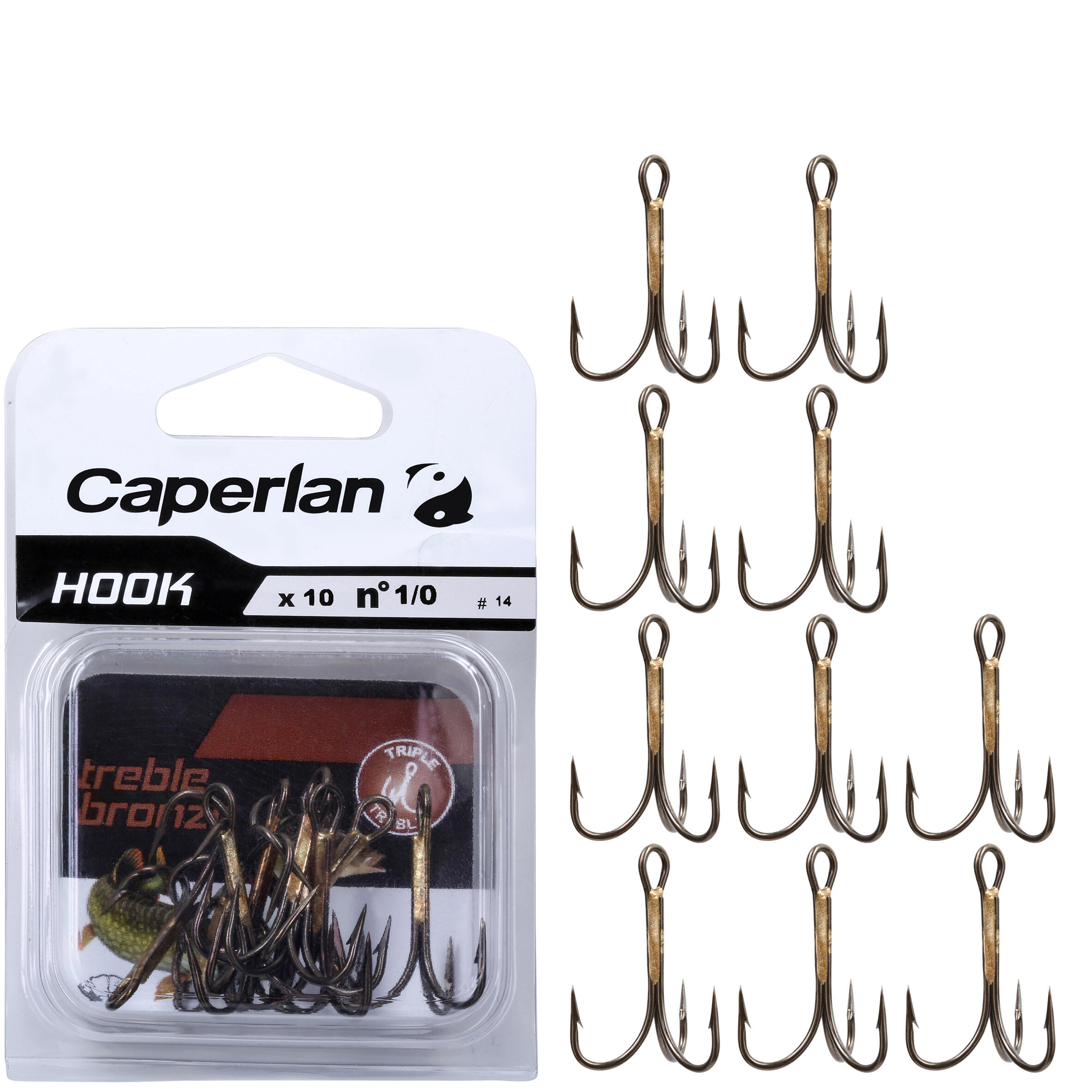 FISHING HOOKS BRONZE TREBLE HOOK, (24ct) SIZE 10/0 FOR SNAGGING,  GATOR,SPOONBILL