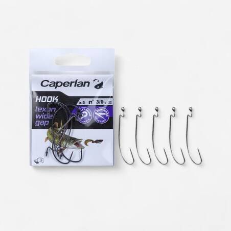 TEXAN WIDE GAP FISHING HOOK 3/0
