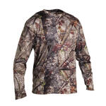 Wild Discovery Breathable Long Sleeve T-Shirt 100 - Woodland Camouflage