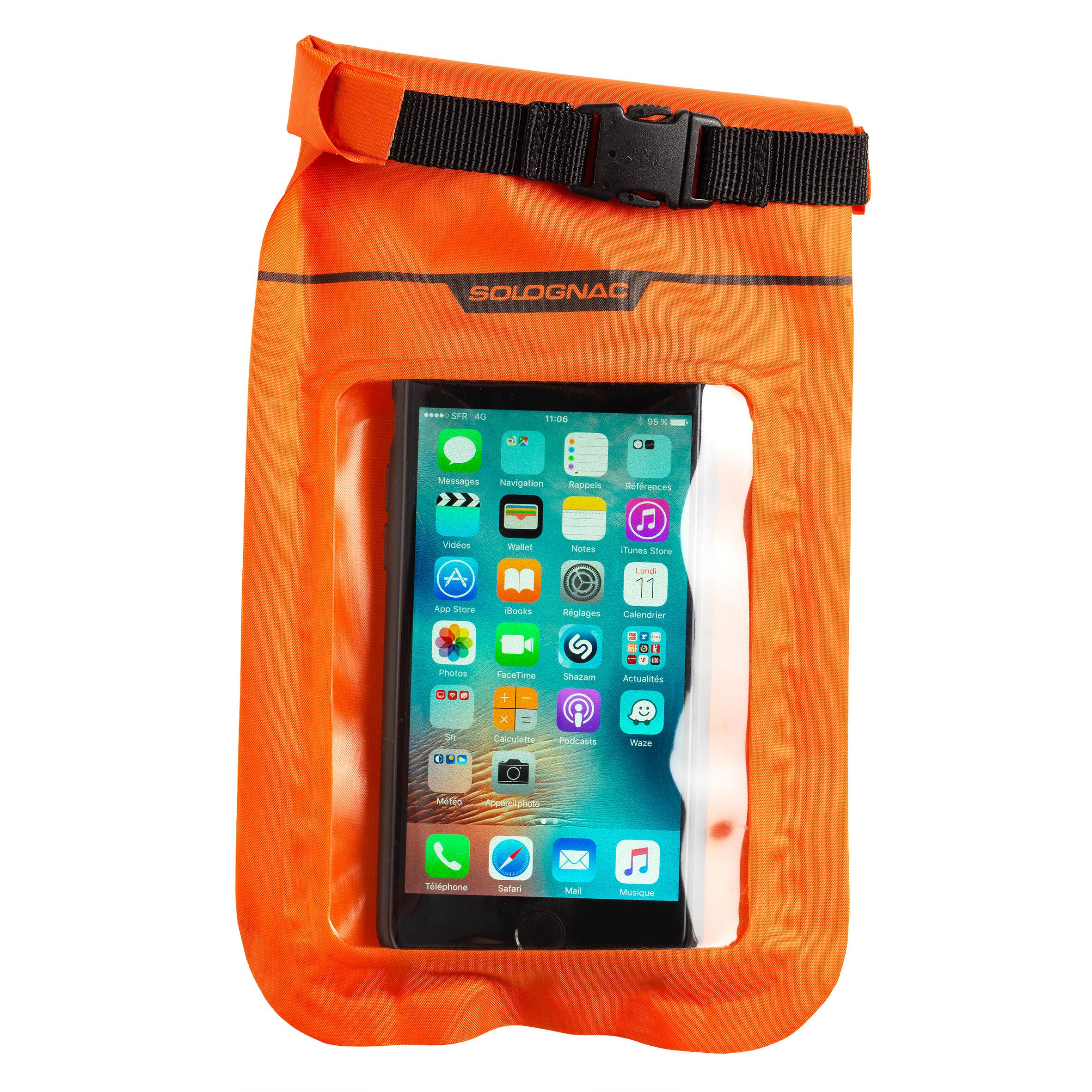 X-ACCESS HUNTING WATERPROOF POUCH ORANGE - SOLOGNAC