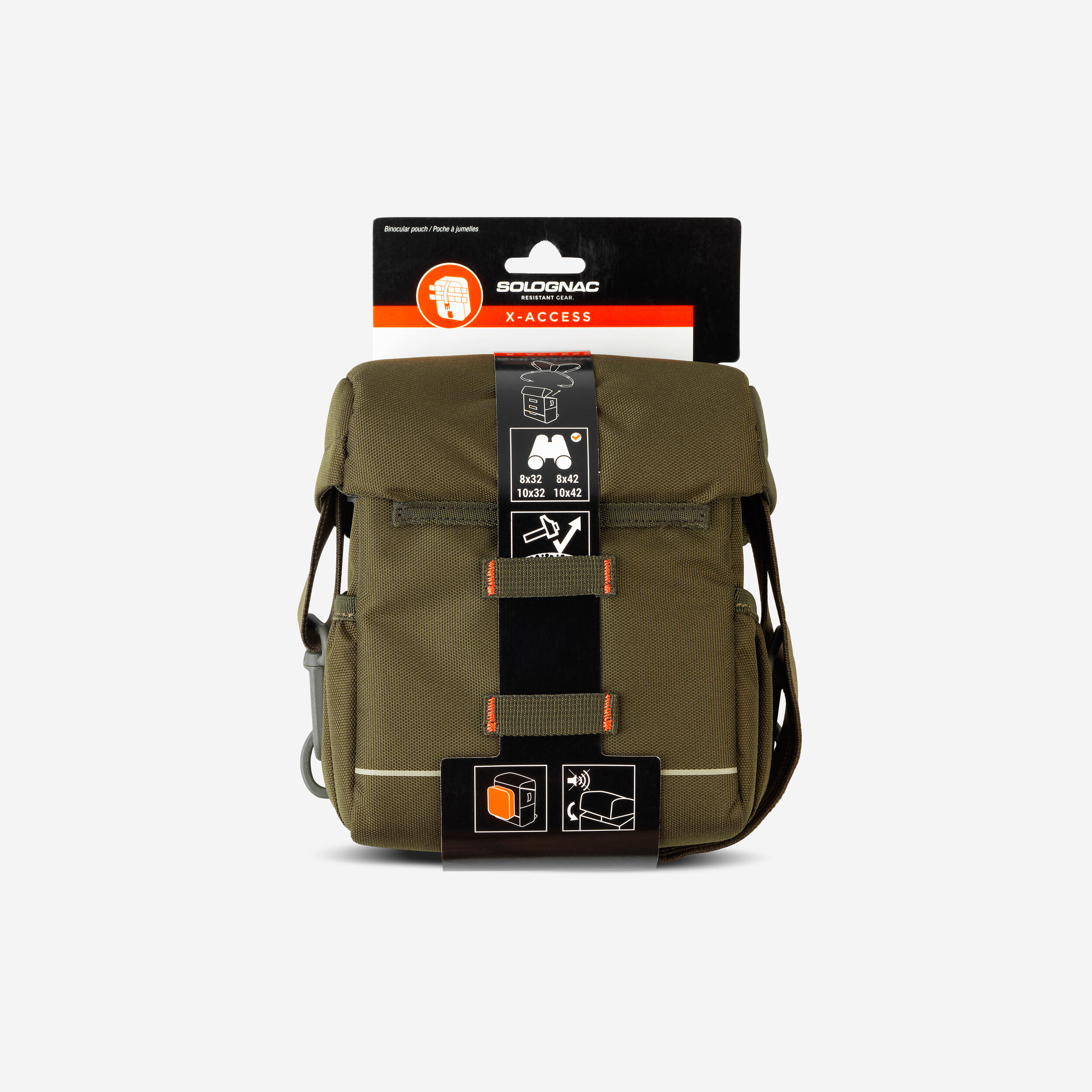 Solognac - Poche Harnais X-access De Transport Des Jumelles - Pochette - Chasse Et Tir Sportif - Vert - Taille Unique - Decathlon
