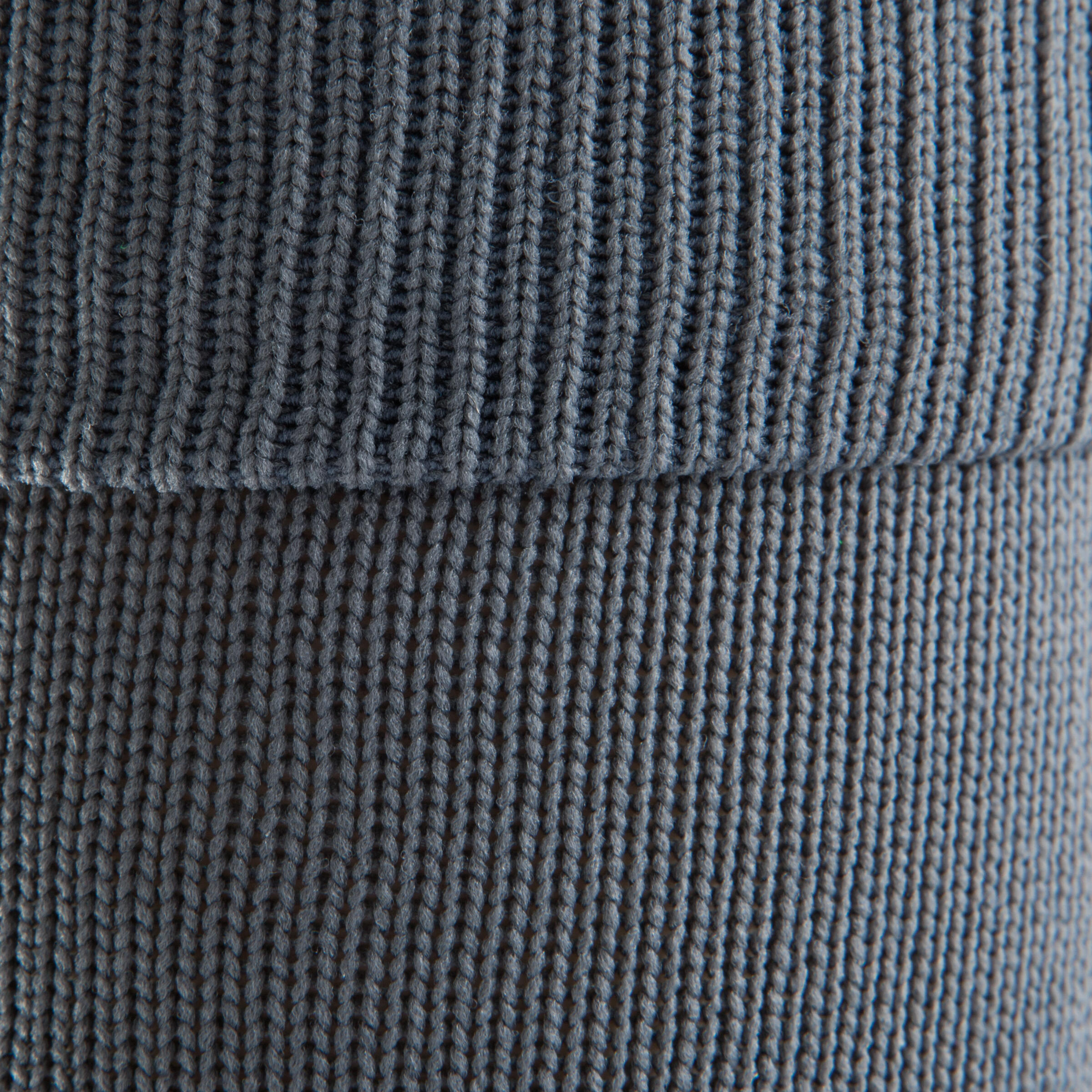 F500 Children's Knee-High Football Socks - Grey/Blue 8/10