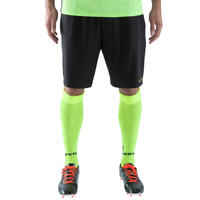 F500 Adult Football Shorts - Black/Yellow