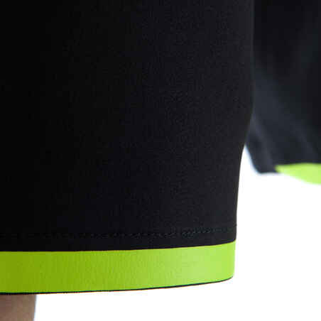 F500 Adult Football Shorts - Black/Yellow