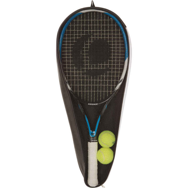 Di Trio Racket Set TR 160 Lite Tennis Racket Set + Cover And Two Balls - Blue/Black ...