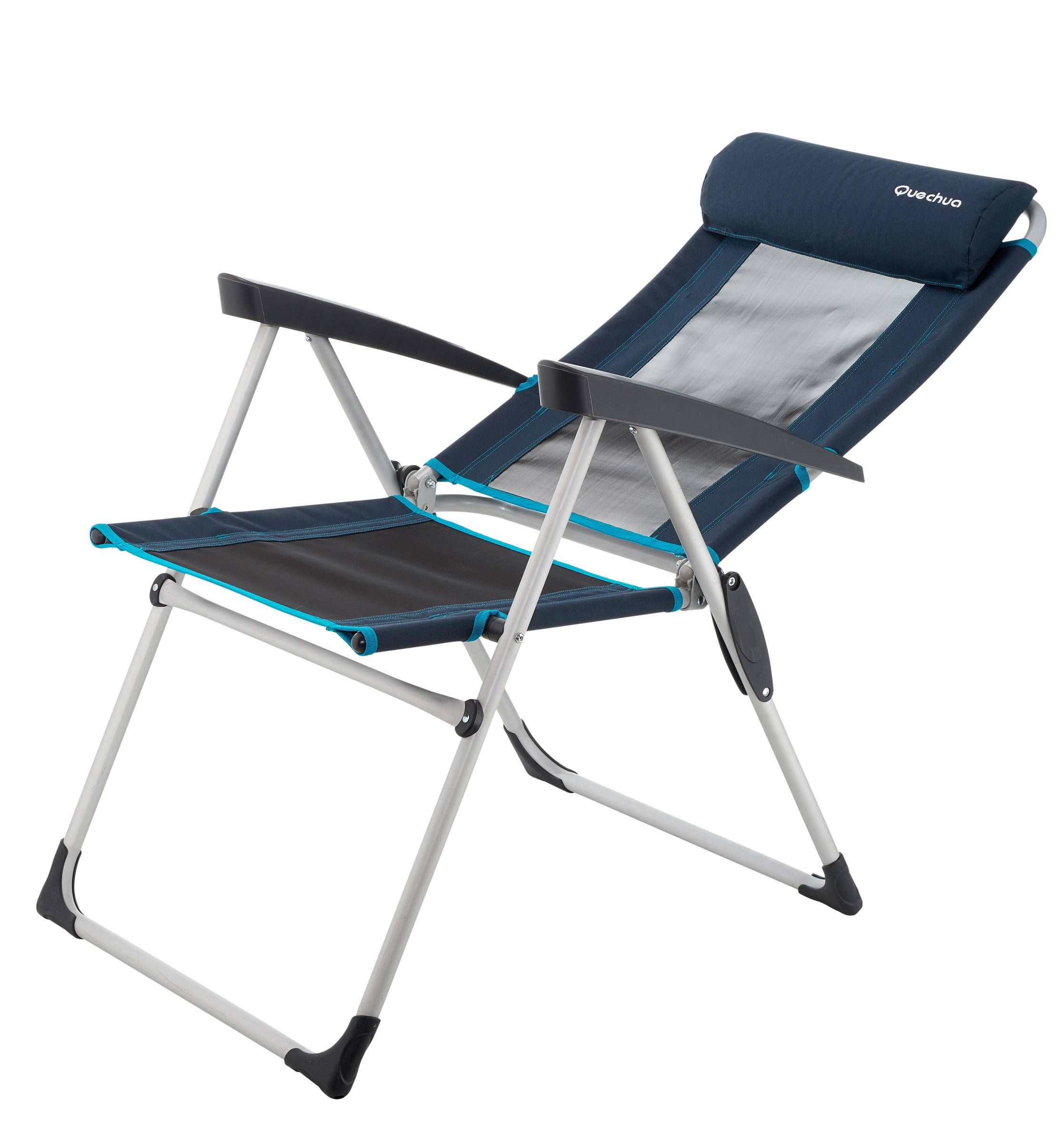 Camping Comfortable Reclining Folding Armchair steel aluminium
