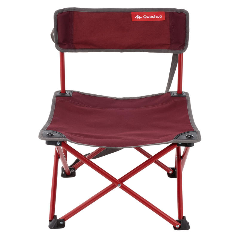 PORTABLE CAMPING CHAIR MH100 - MAROON