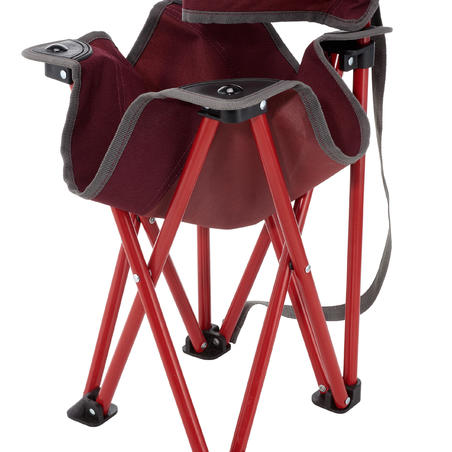 PORTABLE CAMPING CHAIR MH100 - MAROON