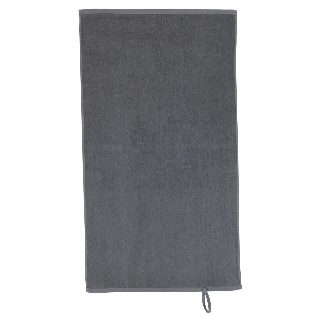 Serviette petite fitness coton gris