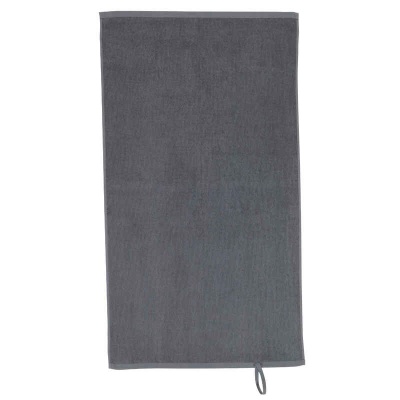 Fitness-Handtuch klein Baumwolle grau Fitness-Handtuch klein Baumwolle grau