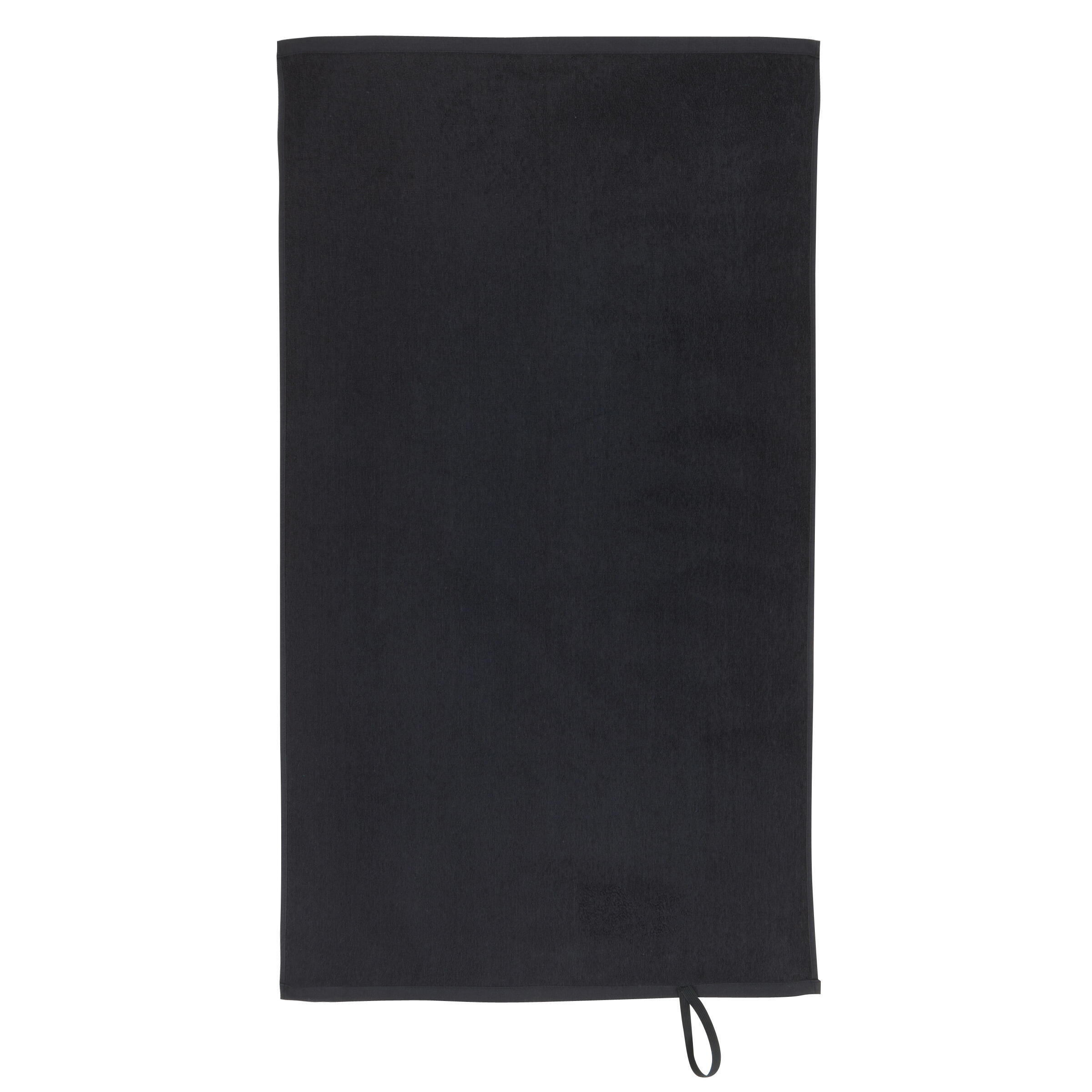 Small Cotton Fitness Towel - Black - DOMYOS