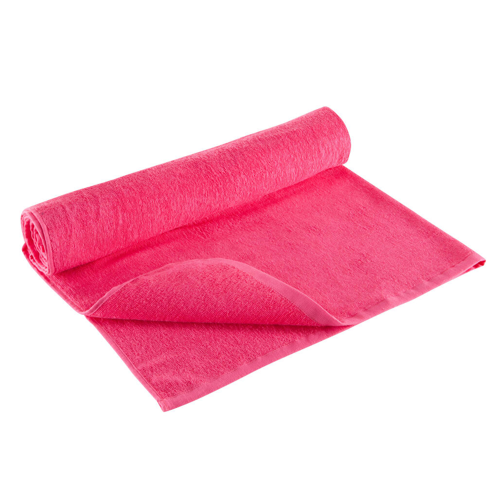 Fitness-Handtuch groß Baumwolle rosa