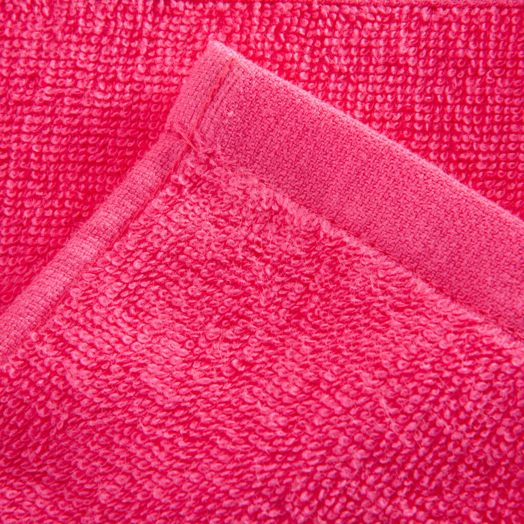Fitness-Handtuch groß Baumwolle rosa