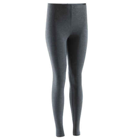 100 Salto Women's Slim-Fit Stretching Leggings - Dark Grey