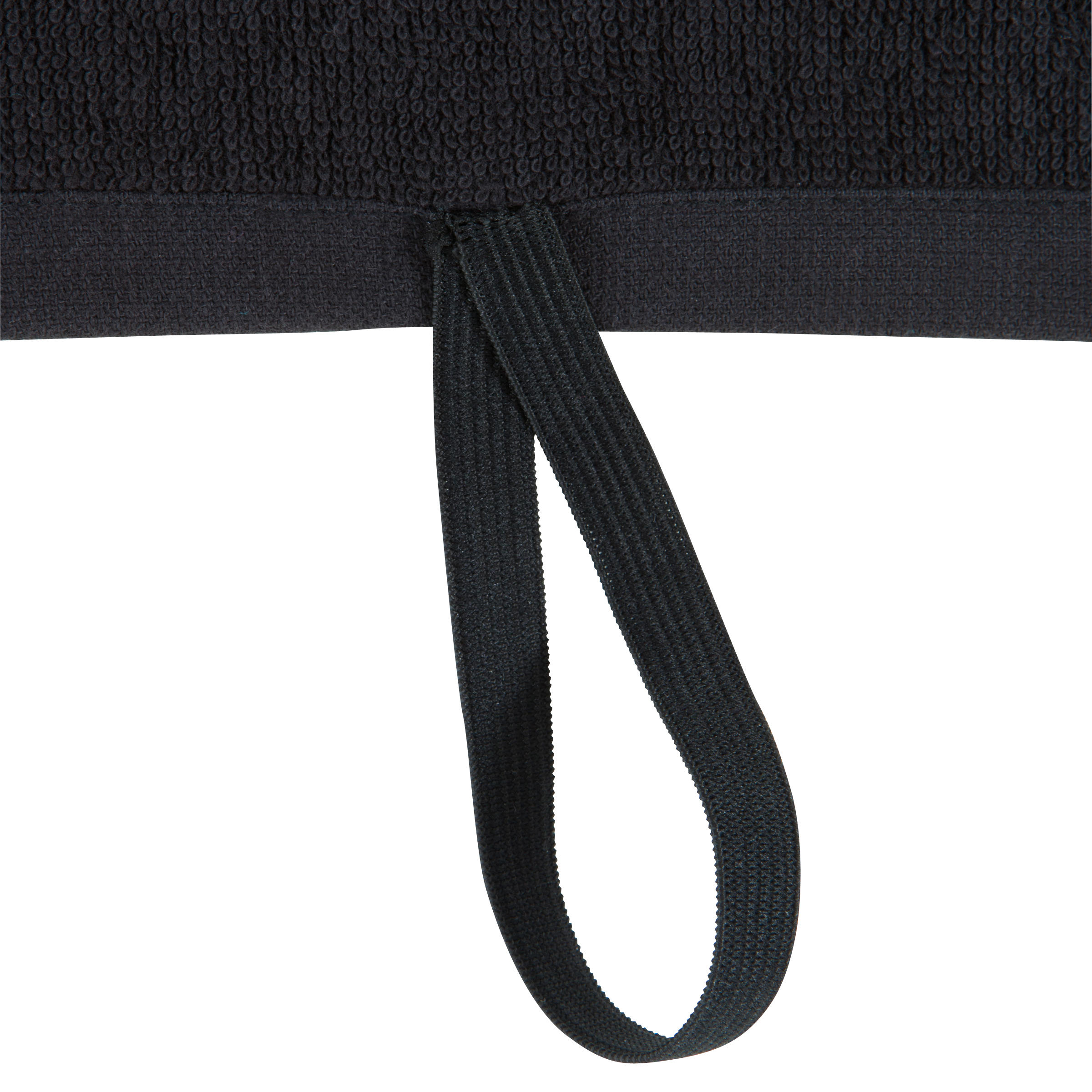 Serviette petite entraînement coton noir - DOMYOS