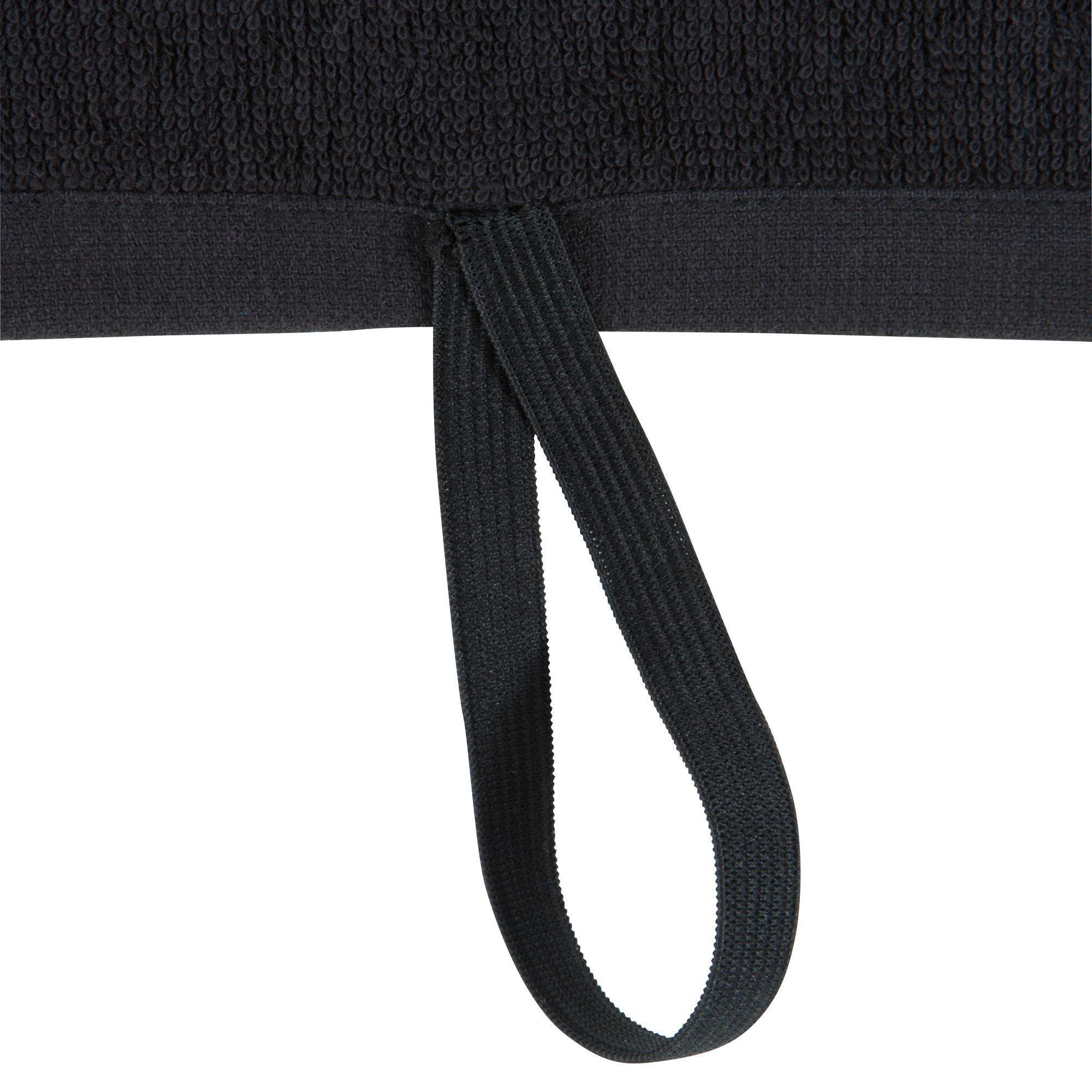 90 x 50 cm Cotton Fitness Towel - Black 4/4