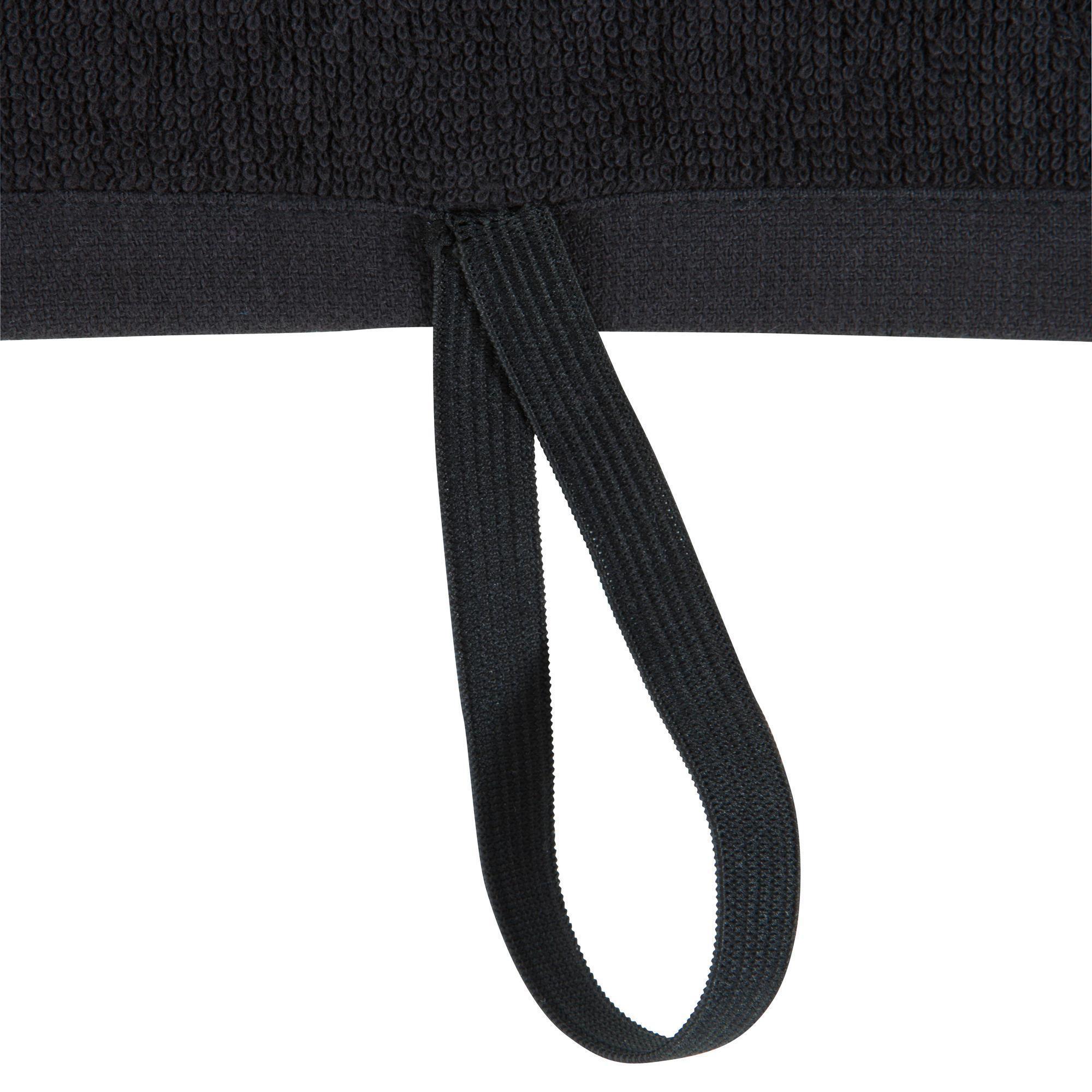 Small Cotton Fitness Towel - Black 4/4