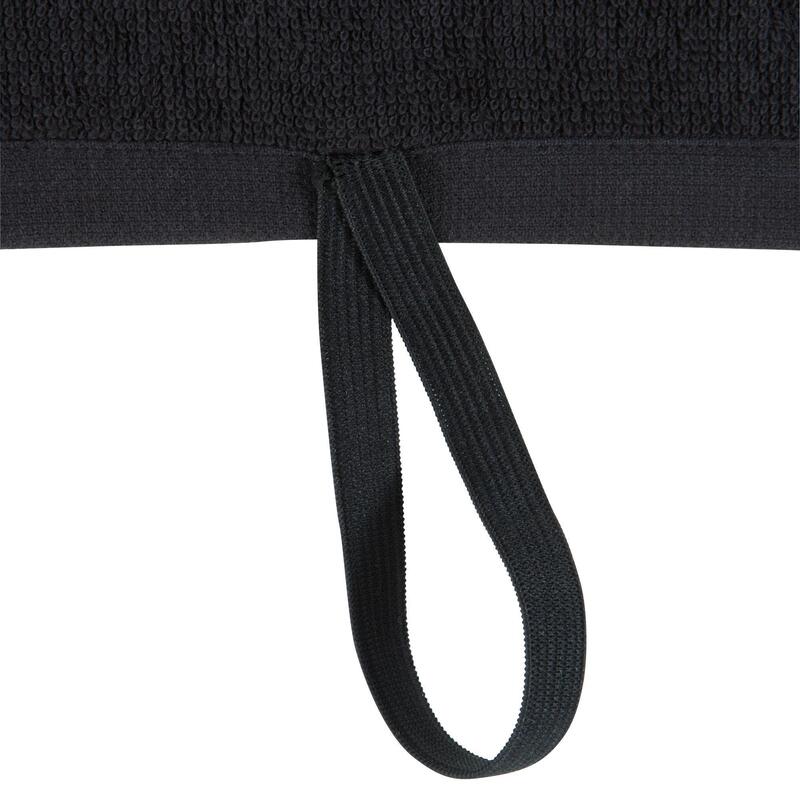 Prosop din bumbac fitness 90x50 cm Negru 