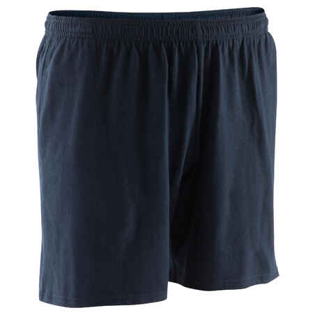 100 Mid-Thigh Gym Stretching Shorts - Black