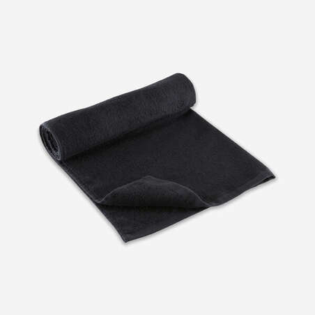 Serviette petite fitness coton noir