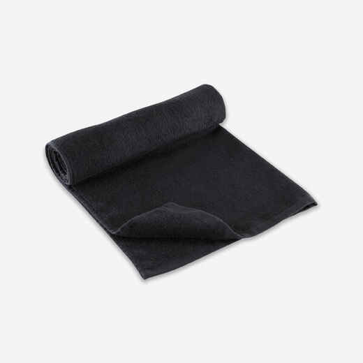 
      Small Cotton Fitness Towel - Black
  