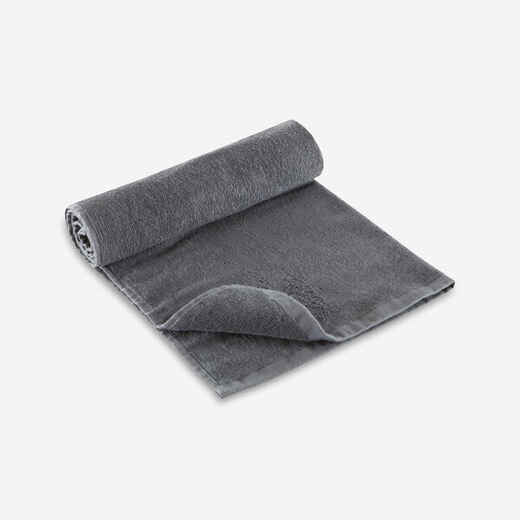 
      Serviette petite fitness coton gris
  